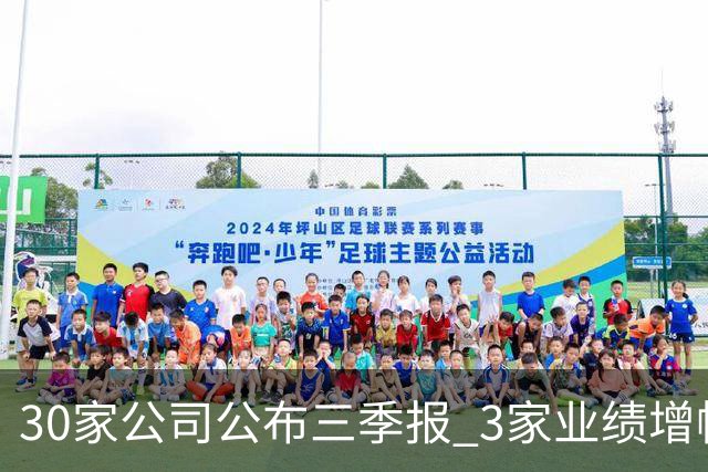 30家公司公布三季报 3家业绩增幅翻倍